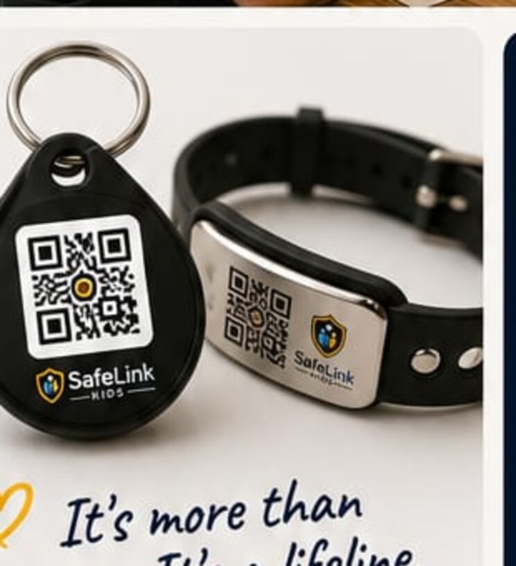 SafeLink keyring and wristband products